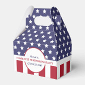 Das Party der amerikanischen Flagge ist rot-weiß u Geschenkschachtel (Rückseite)