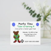 Das Party der Fußballball-WM Einladung (Stehend Vorderseite)