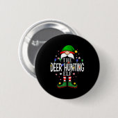 Das Party der Hirschjagdhütte Pajama Button (Vorne & Hinten)