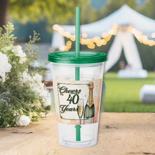 Das Party der Jahre Acryltrinkbecher