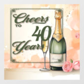 Das Party der Jahre Fensteraufkleber (Blatt)