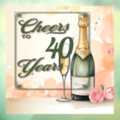 Das Party der Jahre Fensteraufkleber (Blatt 3)