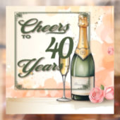 Das Party der Jahre Fensteraufkleber (Blatt 2)