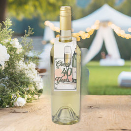 Das Party der Jahre Flaschenanhänger