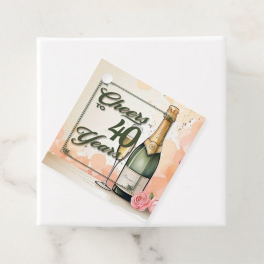 Das Party der Jahre Geschenkanhänger (Beispiel)