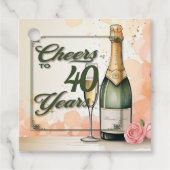 Das Party der Jahre Geschenkanhänger (Vorderseite)