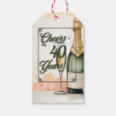 Das Party der Jahre Geschenkanhänger (Vorderseite)