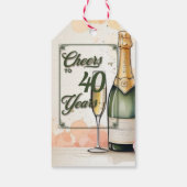 Das Party der Jahre Geschenkanhänger (Rückseite)