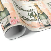 Das Party der Jahre Geschenkpapier (Rolleneckpunkt)