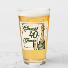 Das Party der Jahre Glas