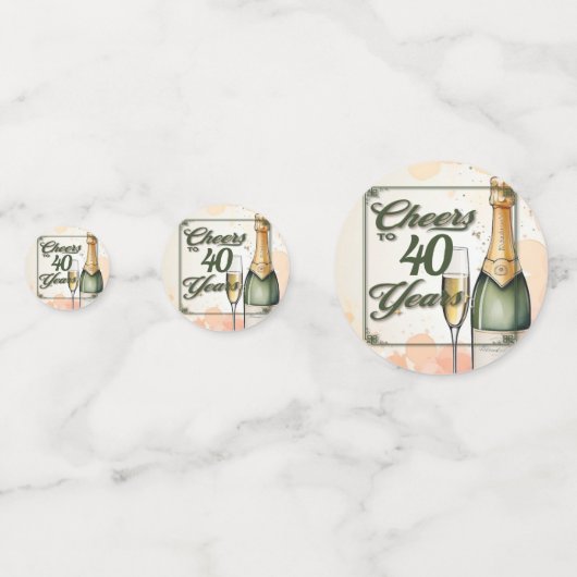 Das Party der Jahre Konfetti (Vorderseiten)