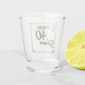 Das Party der Jahre Schnapsglas (Rückseite)