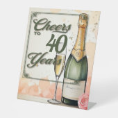 Das Party der Jahre Sockelschild (Vorderseite)