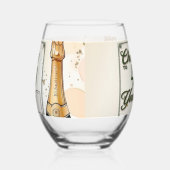Das Party der Jahre Weinglas Ohne Stiel (Links)