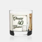 Das Party der Jahre Whiskyglas (Vorderseite)