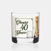 Das Party der Jahre Whiskyglas (Rückseite)