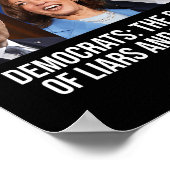 Das Party der Lügner und Diebe unterstützt Präside Poster (Ecke)