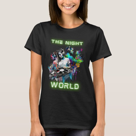 Das Party der Nachtwelt T-Shirt (Vorderseite)