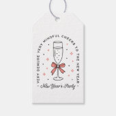 Das Party der Neujahrsmädchen erweist sich als mag Geschenkanhänger (Vorderseite)