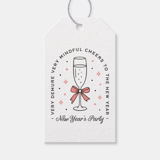 Das Party der Neujahrsmädchen erweist sich als mag Geschenkanhänger (Vorderseite)