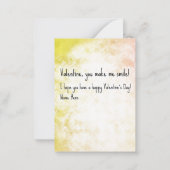 Das Party der Okapi-Schule Mitteilungskarte (Rückseite)