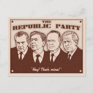 Das Party der Republik Postkarte