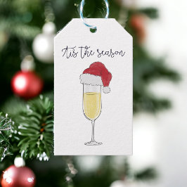 Das Party der Saison Holiday Champagne Prosecco Geschenkanhänger