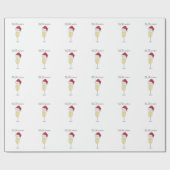 Das Party der Saison Holiday Champagne Prosecco Geschenkpapier (Flach)