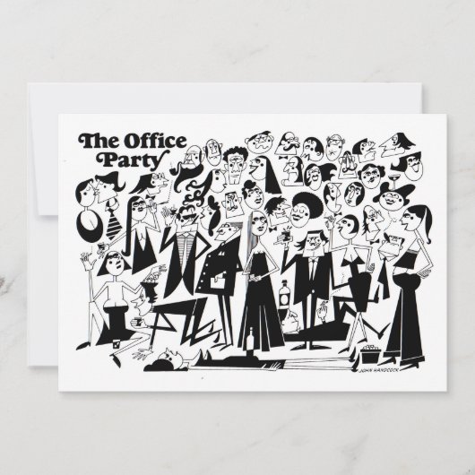 Das Party des Amtes Einladung (Vorderseite)