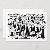 Das Party des Amtes Einladung (Vorne/Hinten)