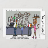 Das Party des Bachelors Einladung (Vorne/Hinten)