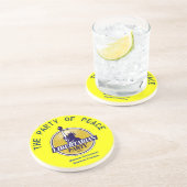 Das Party des Friedens Getränkeuntersetzer (Seite)