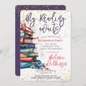 Das Party des "Funny Retirement Reading" Einladung (Vorne/Hinten)