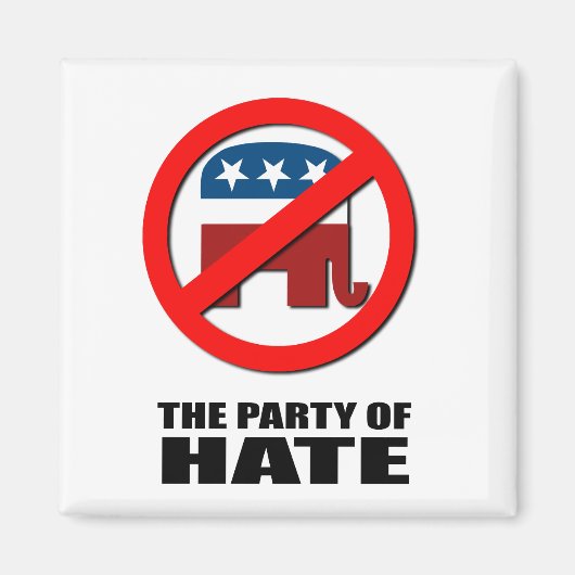 Das Party des Hasses Magnet (Vorne)