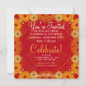 Das Party des Lebens im vollen Kreislauf - Einladu Einladung (Rückseite)