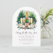 Das Party des Neujahrs Einladung (Stehend Vorderseite)