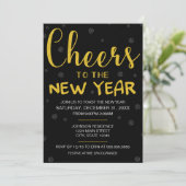 Das Party des Neujahrs Einladung (Stehend Vorderseite)