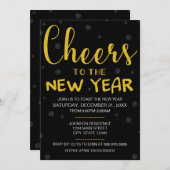 Das Party des Neujahrs Einladung (Vorne/Hinten)