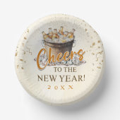 Das Party des Neujahrs Pappteller (Vorderseite)