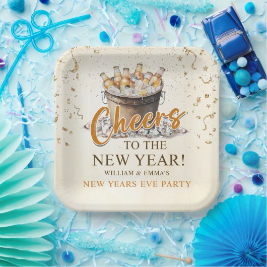 Das Party des Neujahrs Pappteller (Party)