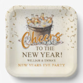 Das Party des Neujahrs Pappteller (Vorderseite)