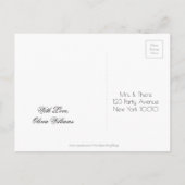 Das Party des Neujahrs Save the Date Chalkboard-St Ankündigungspostkarte (Rückseite)