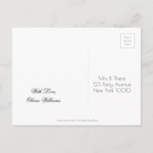 Das Party des Neujahrs Save the Date Chalkboard-St Ankündigungspostkarte (Rückseite)