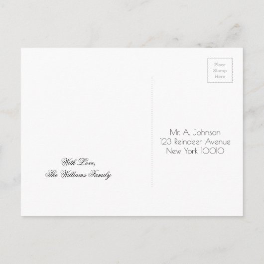 Das Party des Neujahrs Save the Date Frozen-Eisbla Ankündigungspostkarte (Rückseite)