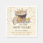 Das Party des Neujahrs Serviette (Vorderseite)