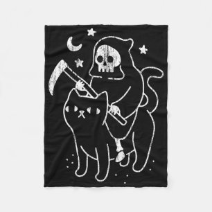 Das Party des Todes mit einem katzenlustigen Hallo Fleecedecke