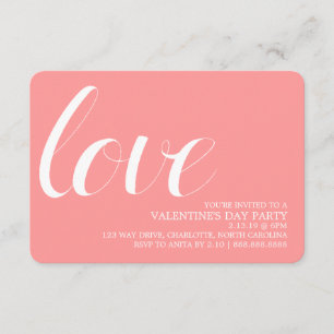 Das Party des Valentines laden Mod-Stift-Liebe Einladung