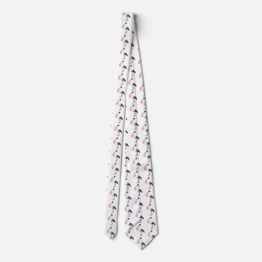 Das Party eines Mädchenstorches liefert ein Baby R Krawatte (Rückseite)