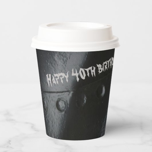 Das Party eines Mannes im Stile eines Schwarzen Me Pappbecher (Vorderseite)