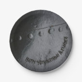 Das Party eines Mannes im Stile eines Schwarzen Me Pappteller (Vorderseite)